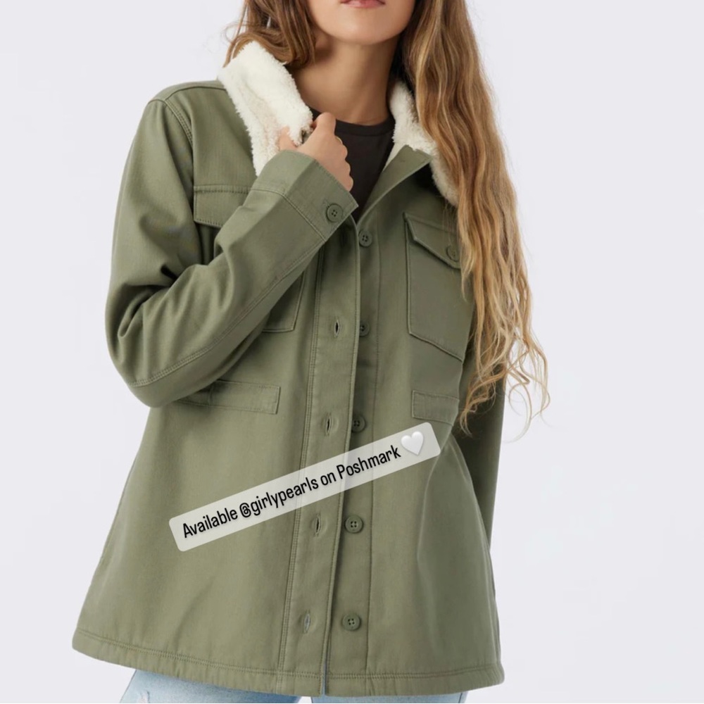Cotton Twill Canvas Green Utility Jacket NEW